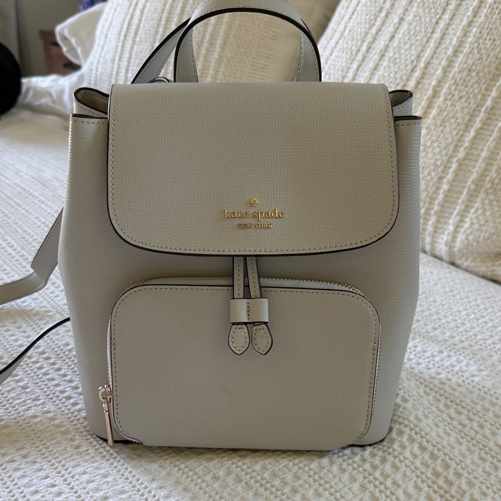 Kate Spade Light Gray Backpack